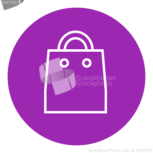 Image of Shopping bag line icon.