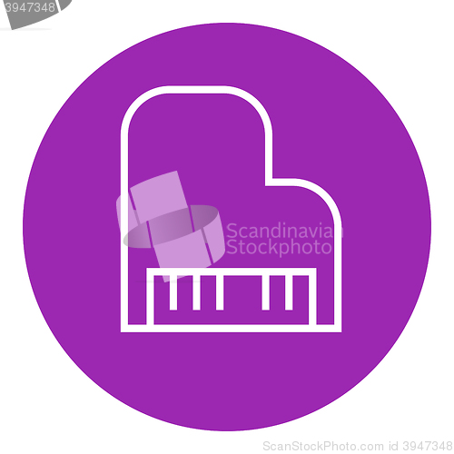 Image of Piano line icon.