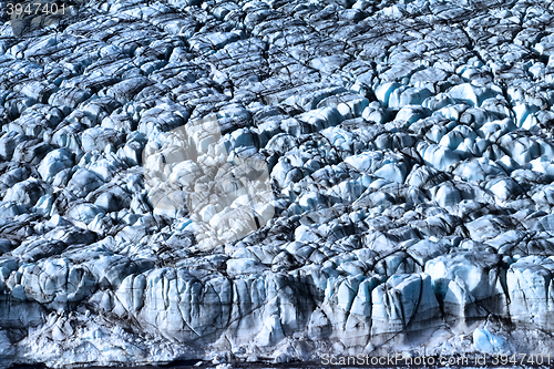 Image of Arctic glacier. Ice and cold. area Novaya Zemlya