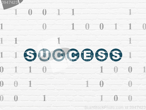Image of Finance concept: Success on wall background