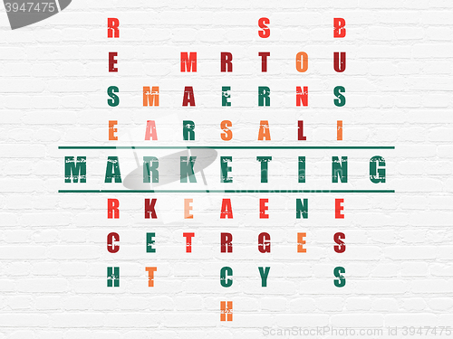 Image of Marketing concept: Marketing in Crossword Puzzle