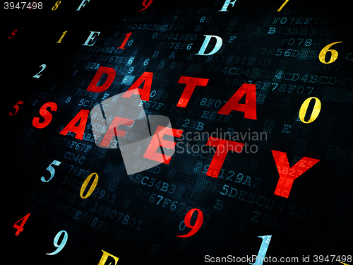 Image of Information concept: Data Safety on Digital background