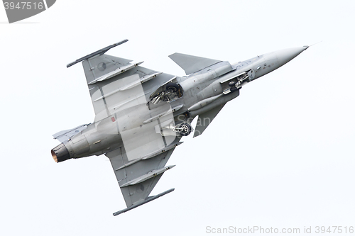 Image of LEEUWARDEN, THE NETHERLANDS-JUNE 10: Modern tactical fighter jet