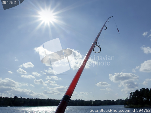 Image of fishing in a lake