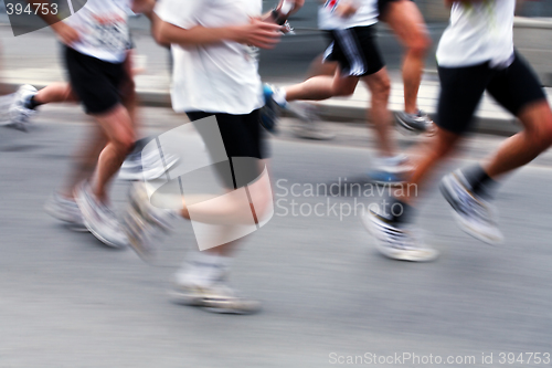 Image of Marathon runners