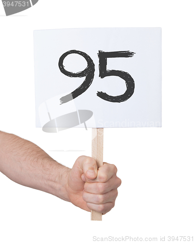 Image of Sign with a number, 95