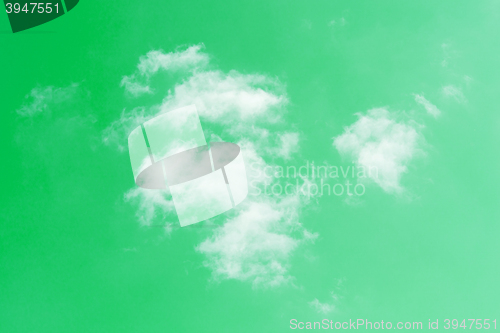 Image of Clouds with green sky
