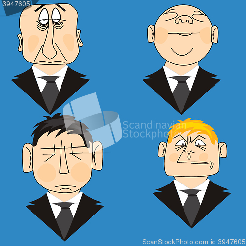 Image of Icons people in suit