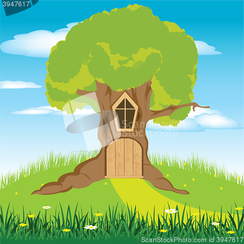 Image of House in tree