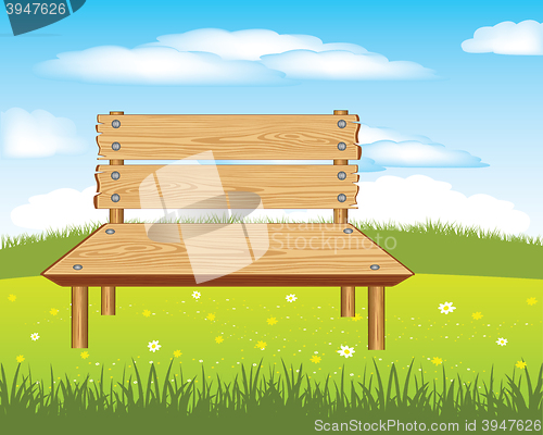 Image of Bench on nature