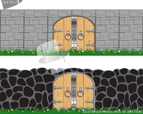 Image of Two walls and gates