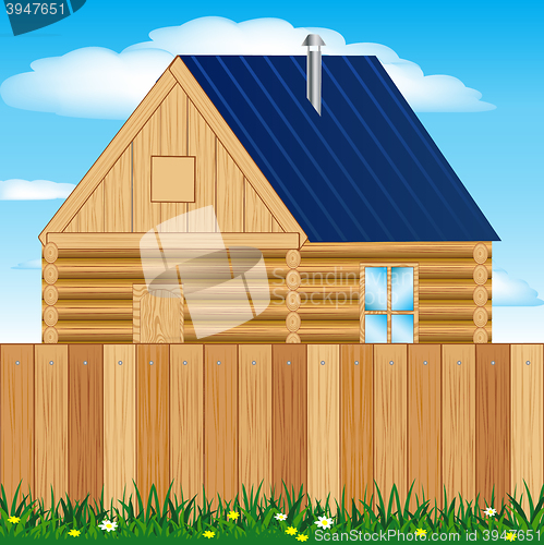 Image of Solitary house on nature