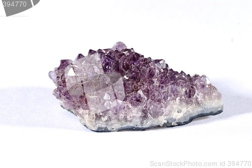 Image of Violet crystals set on white