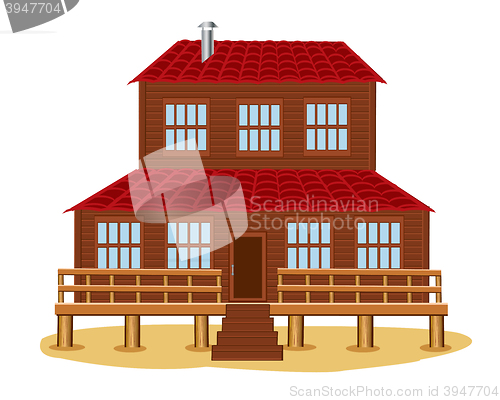 Image of Big wooden house