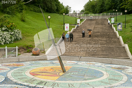 Image of Mosaic sundial in Svetlogorsk, Russia