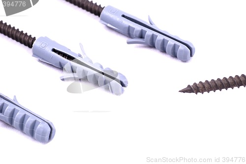 Image of Three hunting screws in a row