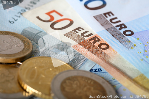 Image of euro banknotes