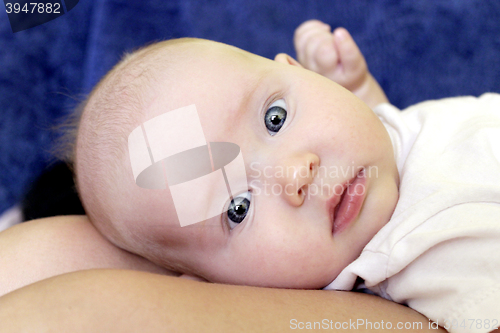 Image of little baby's close-up face