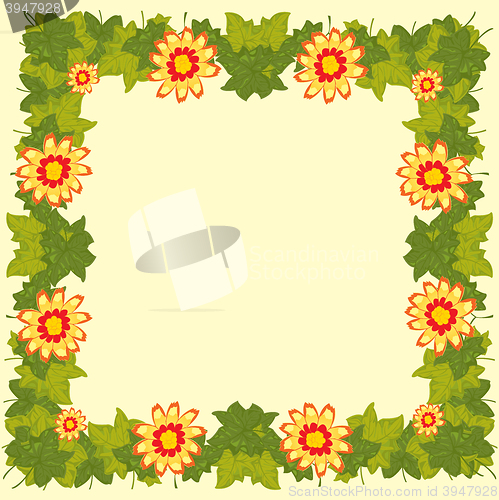 Image of Background with flower and sheet tree