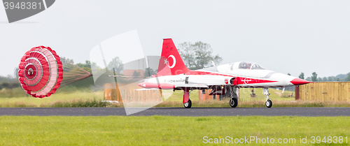 Image of LEEUWARDEN, THE NETHERLANDS - JUNE 10, 2016: Turkish Air Force D