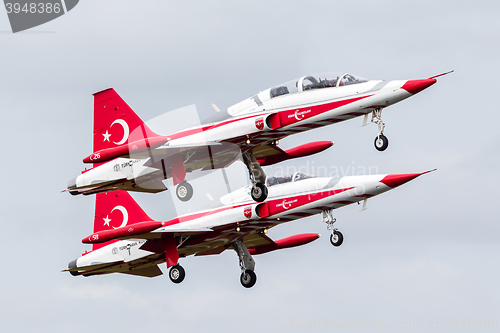 Image of LEEUWARDEN, THE NETHERLANDS - JUNE 10, 2016: Turkish Air Force D