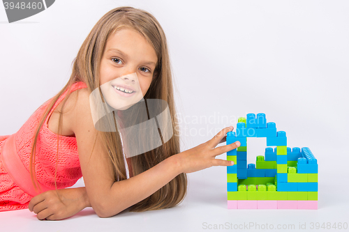 Image of Seven-year girl has built a house of designer looks and fun in the frame