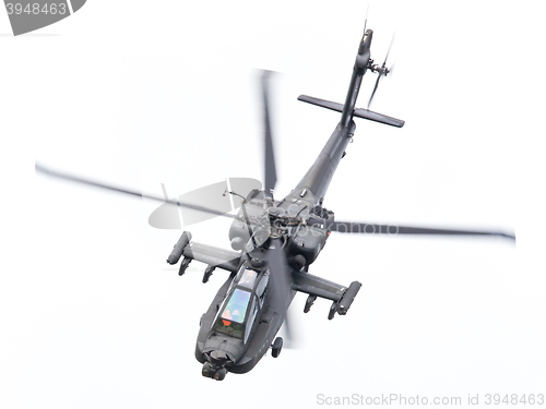 Image of LEEUWARDEN, THE NETHERLANDS - JUN 11, 2016: Boeing AH-64 Apache 