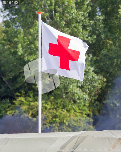 Image of Red cross flag