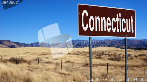 Image of Connecticut brown road sign