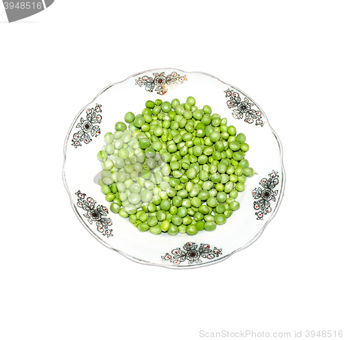 Image of green peas in ware