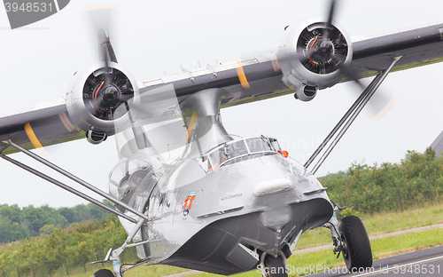 Image of LEEUWARDEN, NETHERLANDS - JUNE 11: Consolidated PBY Catalina in 