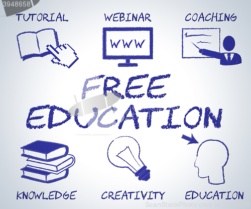 Image of Free Education Means No Charge And Educate