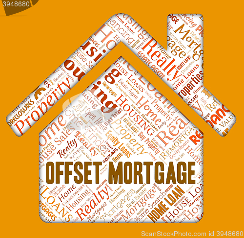 Image of Offset Mortgage Shows Home Loan And Borrow