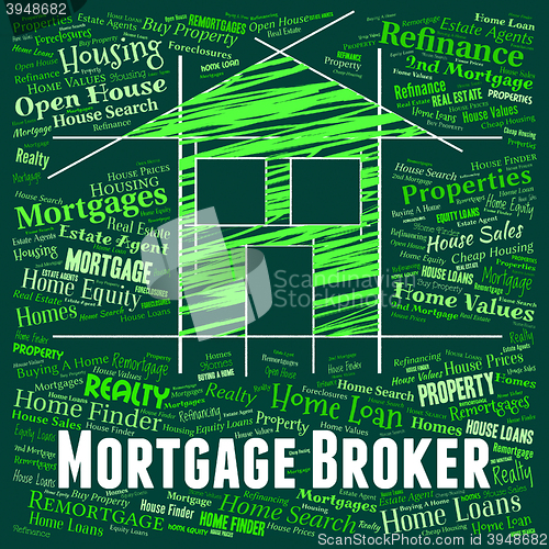 Image of Mortgage Broker Shows Home Loan And Borrow