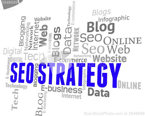 Image of Seo Strategy Represents Search Engine And Optimization