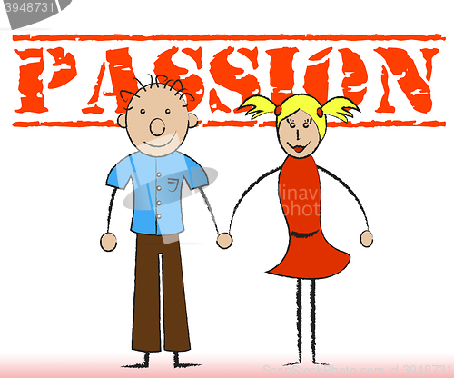 Image of Passion Couple Indicates Yearning Loving And Lust