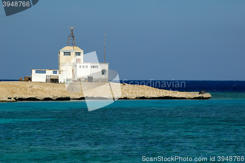 Image of air traffic control on island near Hurghada. Egypt