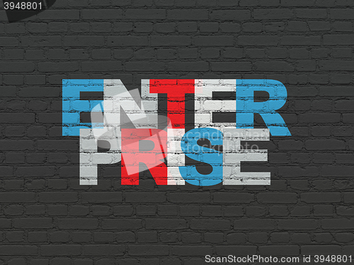 Image of Business concept: Enterprise on wall background