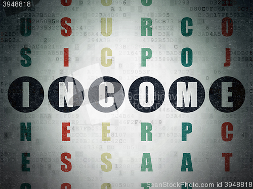 Image of Finance concept: Income in Crossword Puzzle