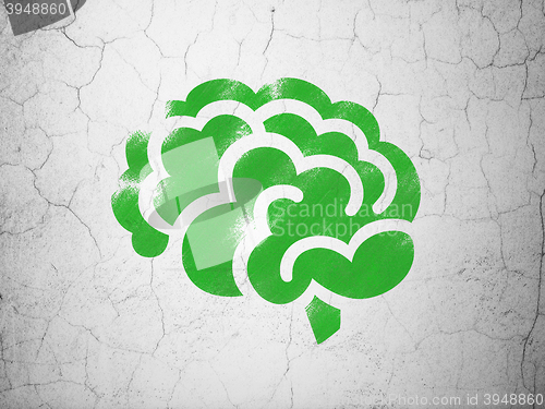 Image of Healthcare concept: Brain on wall background