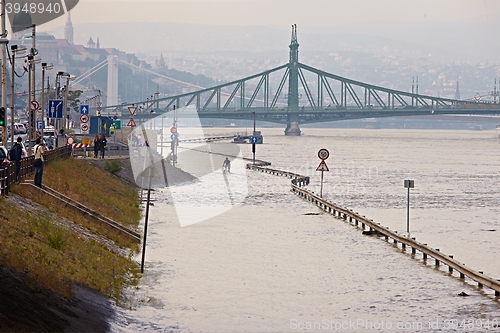 Image of Flooded quay side