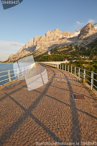 Image of Dam of Lake Fedaia