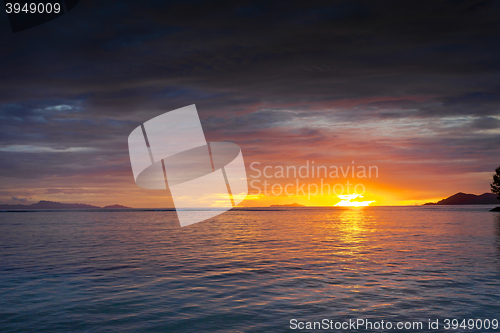 Image of Sunset colors of Seychelles