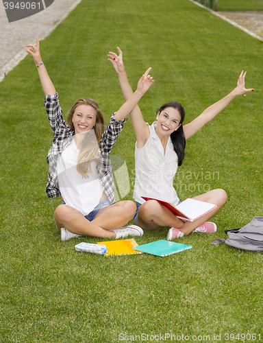 Image of Happy students