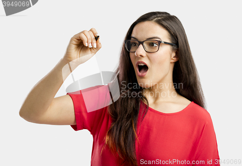 Image of Writing on a glassboard