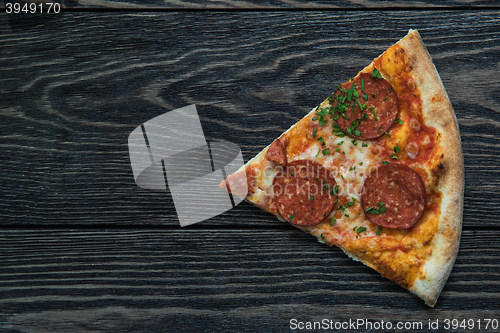 Image of Tasty pepperoni pizza