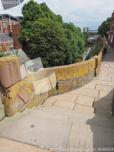 Image of Roman city walls in Chester