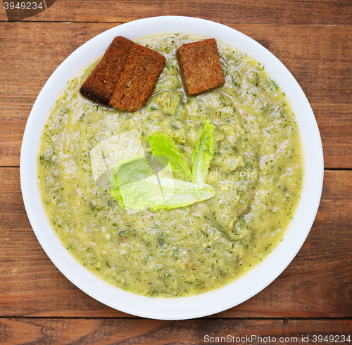 Image of plate of cabbage soup