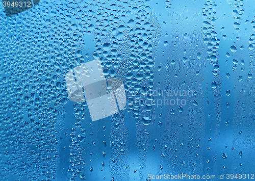 Image of Water drops on glass