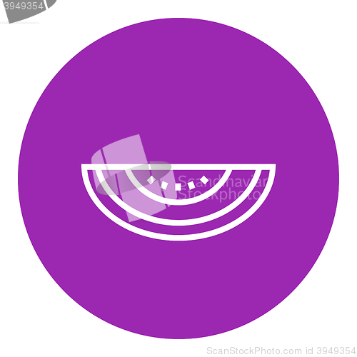 Image of Melon line icon.